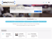 Tablet Screenshot of impactspace.com